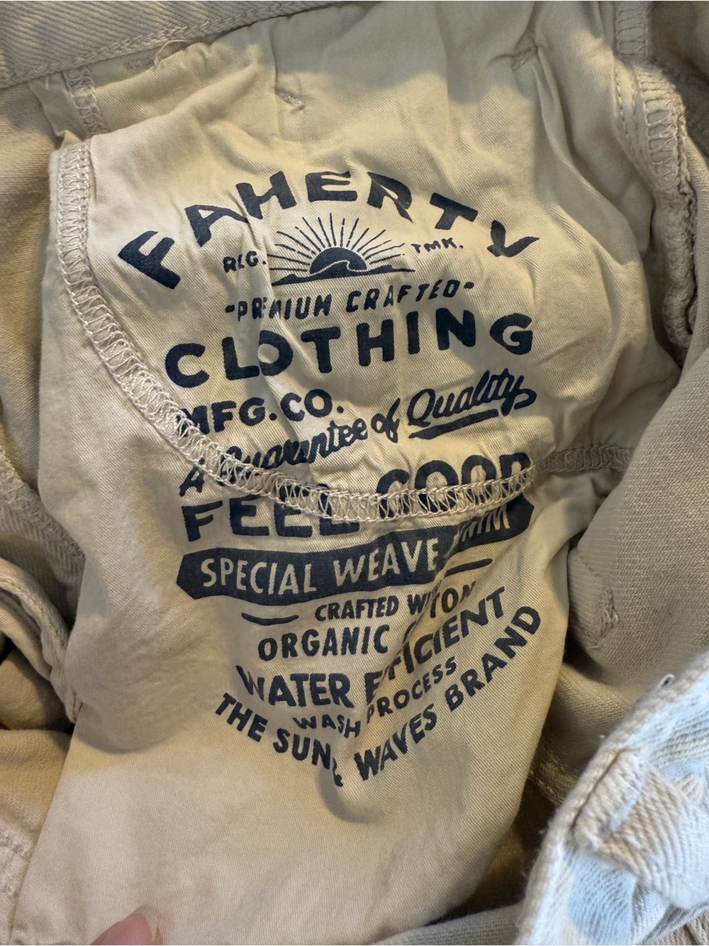 Faherty Slim Straight Denim in Stone Men’s Size 30x32 - Picture 9 of 16